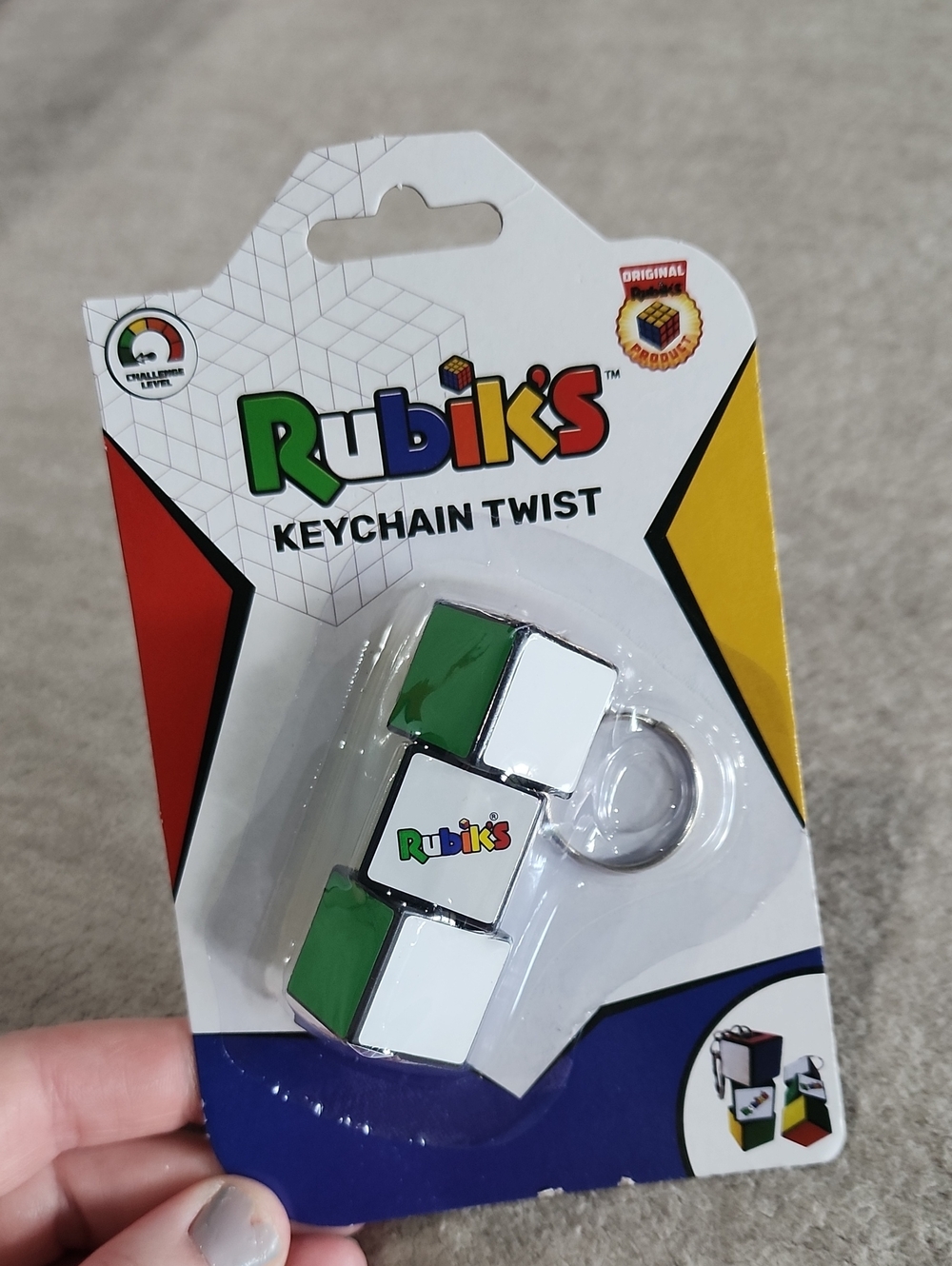 NWT Rubiks Keychain Twist